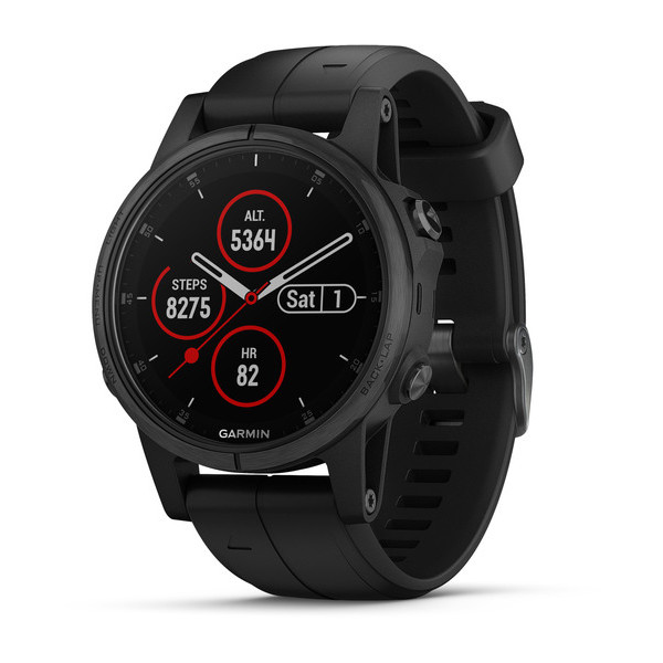 Garmin Fenix 5s Plus Sapphire, черный